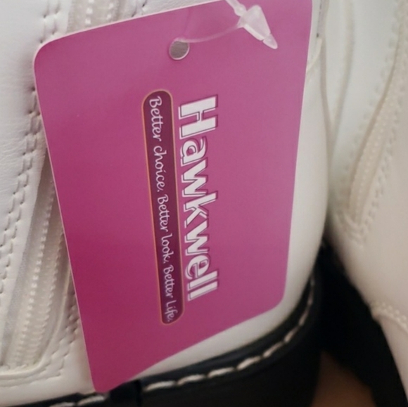 Hawkwell White Combat Side Zipper Lace up Ankle Booties Size 11 - Picture 10 of 12